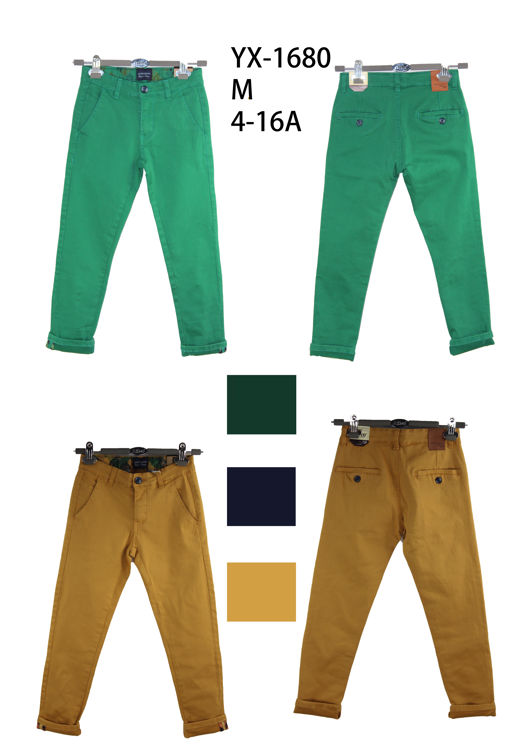 Picture of YX1680 BOYS SMART COTTON TROUSERS